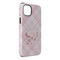 Modern Plaid & Floral iPhone 14 Pro Max Tough Case - Angle