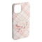 Modern Plaid & Floral iPhone 15 Pro Max Case - Angle