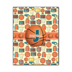 Basketball Wood Print - 11x14 (Personalized)