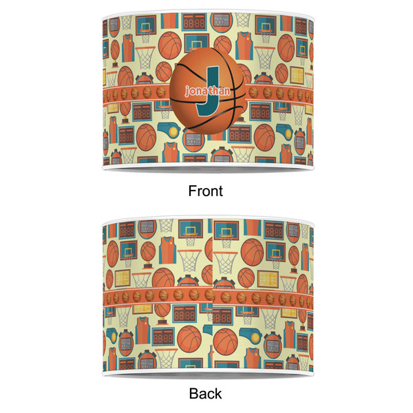 Basketball 12" Drum Lampshade - APPROVAL (Poly Film)