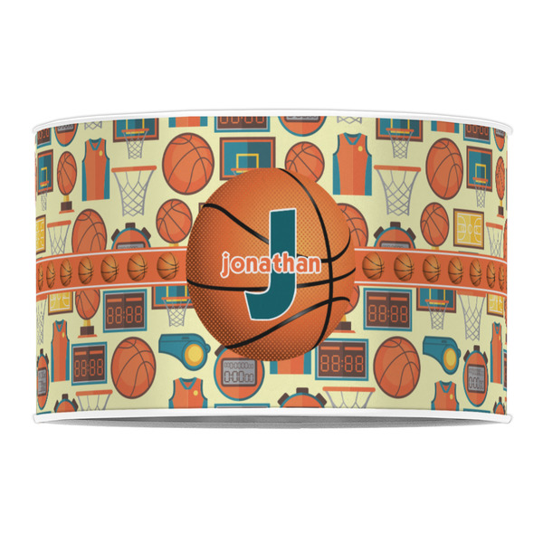 Basketball 12" Drum Lampshade - FRONT (Poly Film)