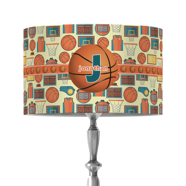 Custom Basketball 12" Drum Lamp Shade - Fabric (Personalized)