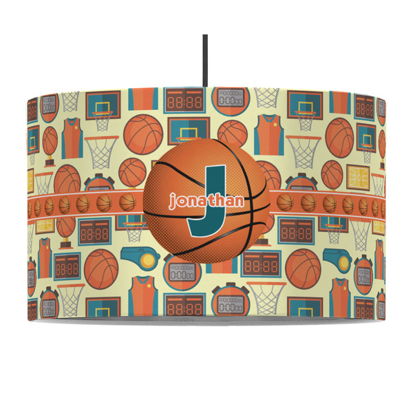 Basketball 12" Drum Lampshade - PENDANT (Fabric)