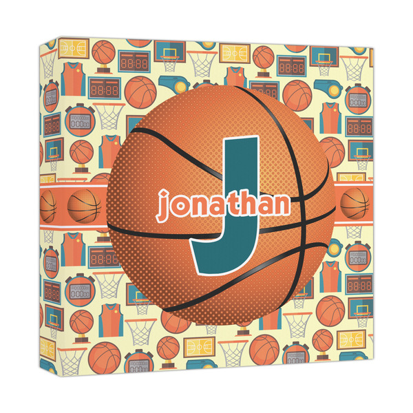 Custom Basketball Canvas Print - 12x12 (Personalized)