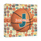 Basketball 12x12 - Canvas Print - Angled View