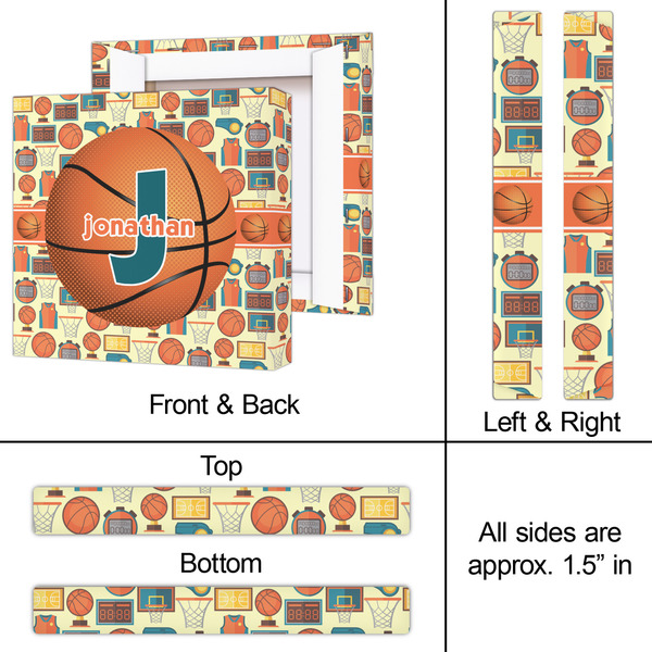 Basketball 12x12 - Canvas Print - Approval