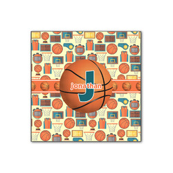 Basketball Wood Print - 12x12 (Personalized)