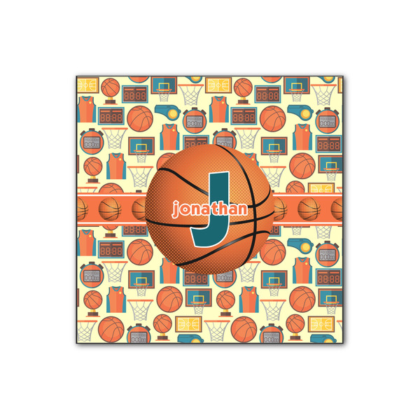 Custom Basketball Wood Print - 12x12 (Personalized)