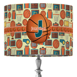 Basketball 16" Drum Lamp Shade - Fabric (Personalized)