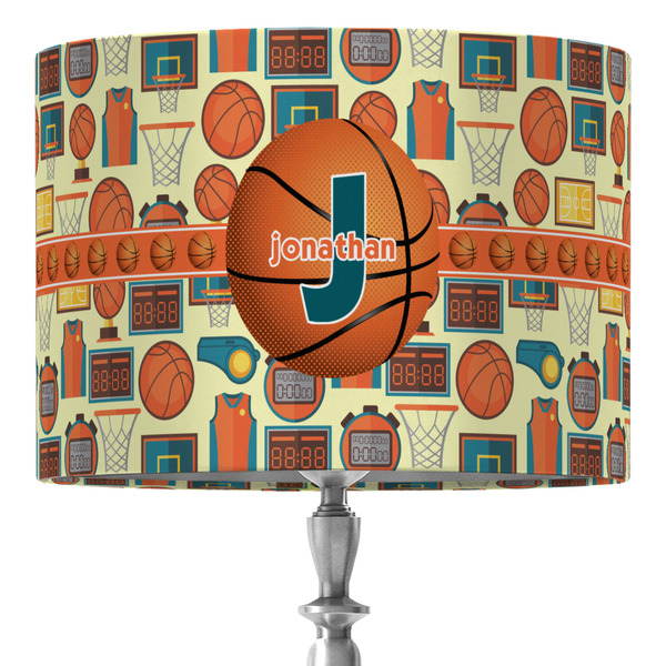 Custom Basketball 16" Drum Lamp Shade - Fabric (Personalized)