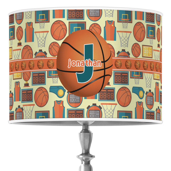 Custom Basketball 16" Drum Lamp Shade - Poly-film (Personalized)
