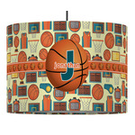 Basketball 16" Drum Pendant Lamp - Fabric (Personalized)