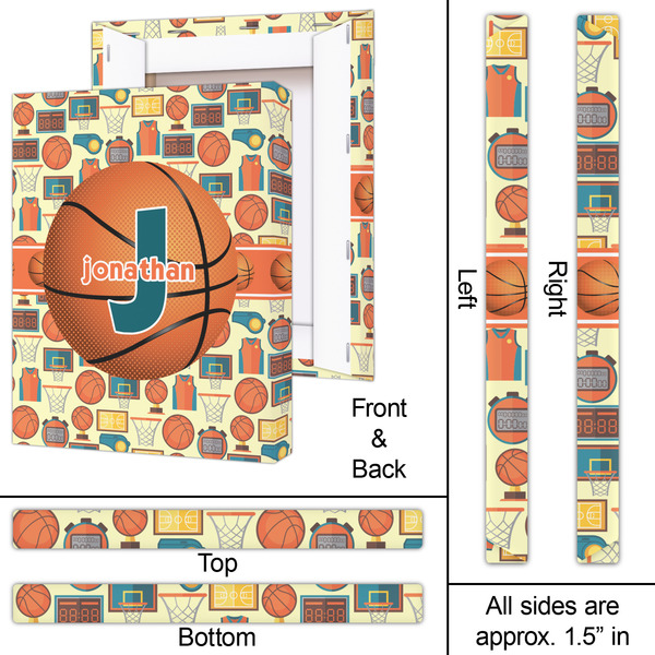 Basketball 16x20 - Canvas Print - Approval