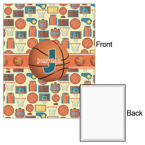 Basketball 16x20 - Matte Poster - Front & Back