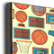 Basketball 16x20 Wood Print - Closeup