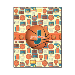 Basketball Wood Print - 16x20 (Personalized)