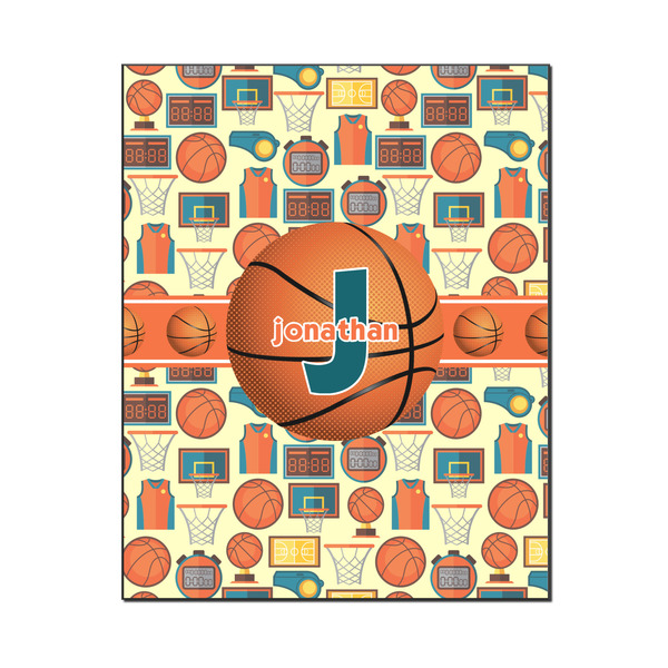 Custom Basketball Wood Print - 16x20 (Personalized)