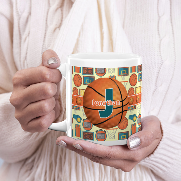 Basketball 20oz Coffee Mug - LIFESTYLE