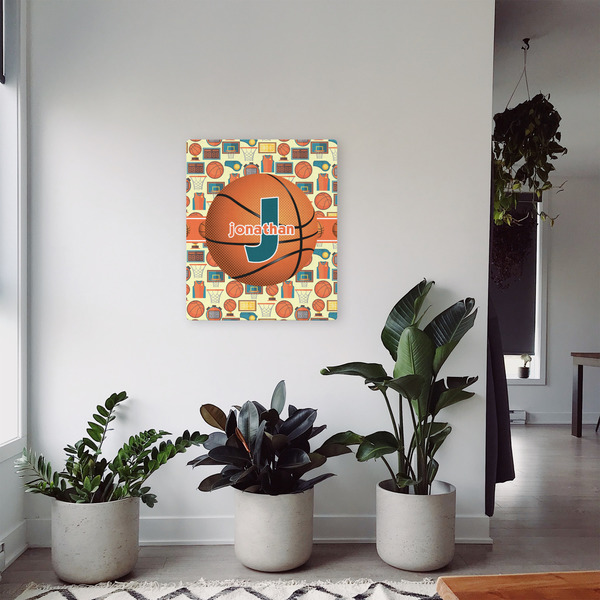 Basketball 20x24 - Canvas Print - In Context