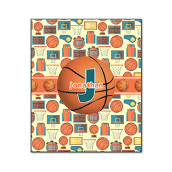 Basketball Wood Print - 20x24 (Personalized)