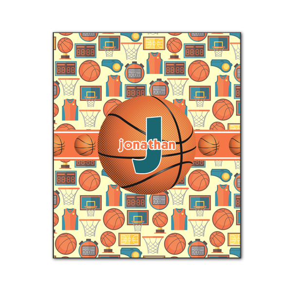 Custom Basketball Wood Print - 20x24 (Personalized)
