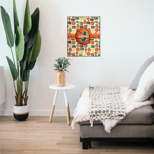 Basketball 20x24 Wood Print - In Context