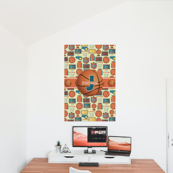 Basketball 24x36 - Matte Poster - On the Wall