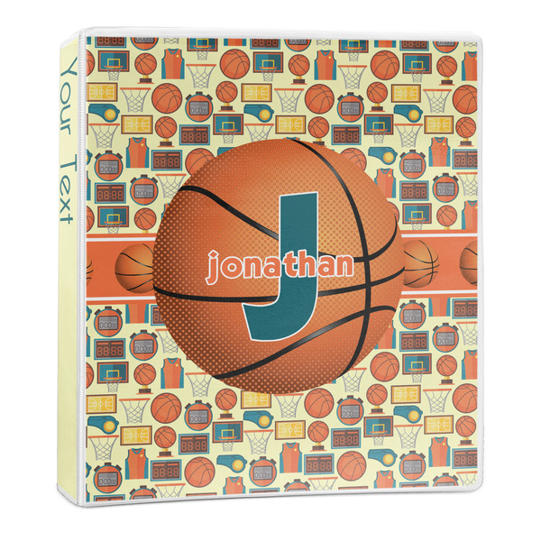 Custom Basketball 3-Ring Binder - 1 inch (Personalized)