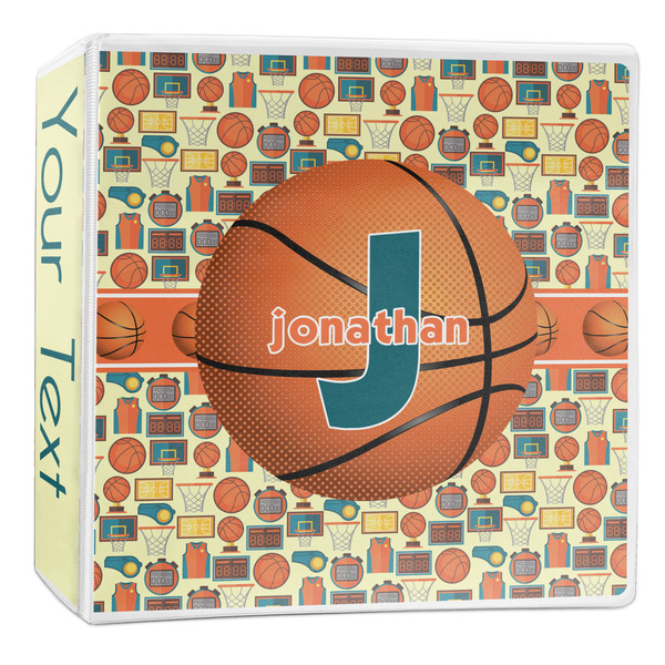 Custom Basketball 3-Ring Binder - 2 inch (Personalized)