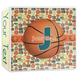 Basketball 3-Ring Binder - 3 inch (Personalized)