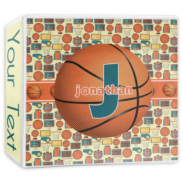 Custom Basketball 3-Ring Binder - 3 inch (Personalized)