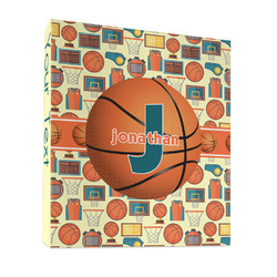 Basketball 3 Ring Binder - Full Wrap - 1" (Personalized)
