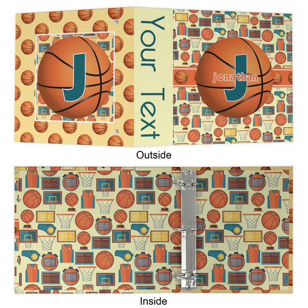 Basketball 3 Ring Binders - Full Wrap - 2" - APPROVAL