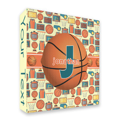 Basketball 3 Ring Binder - Full Wrap - 2" (Personalized)