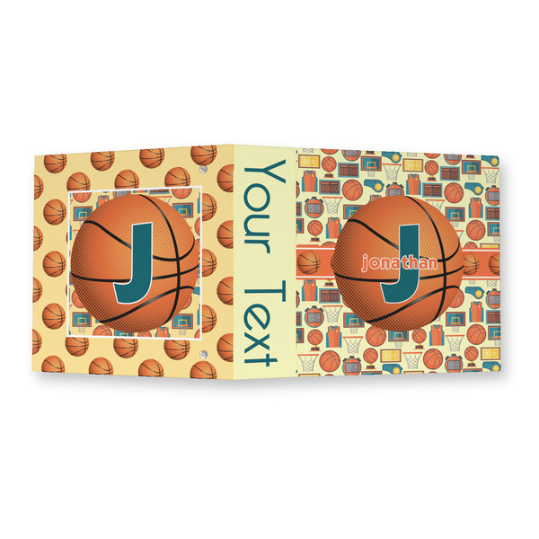 Basketball 3 Ring Binders - Full Wrap - 2" - OPEN OUTSIDE