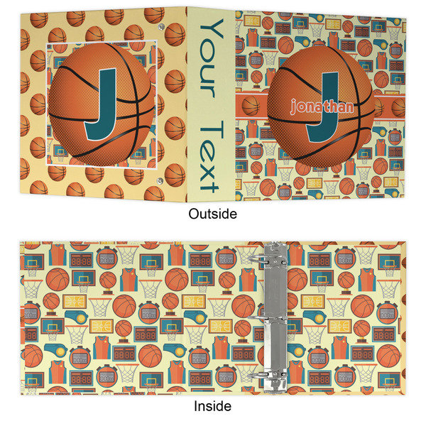 Basketball 3 Ring Binders - Full Wrap - 3" - APPROVAL