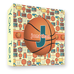 Basketball 3 Ring Binder - Full Wrap - 3" (Personalized)
