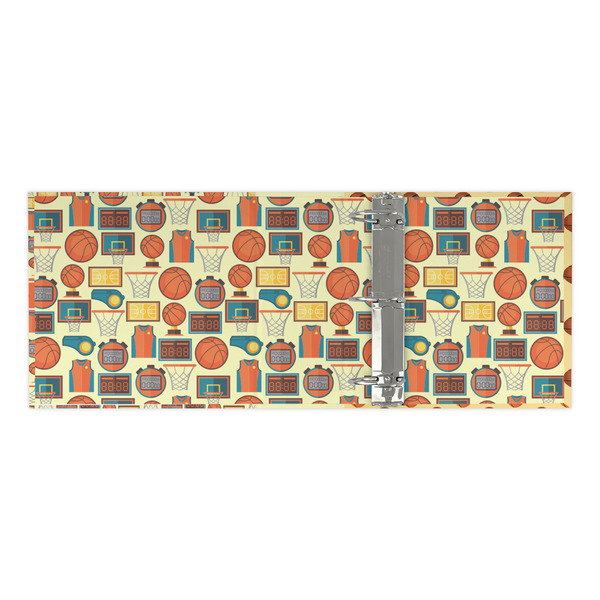 Basketball 3 Ring Binders - Full Wrap - 3" - OPEN INSIDE