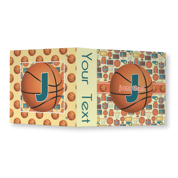 Basketball 3 Ring Binders - Full Wrap - 3" - OPEN OUTSIDE