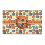 Basketball 3' x 5' Indoor Area Rug (Personalized)