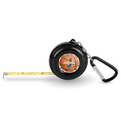 Basketball Pocket Tape Measure - 6 Ft w/ Carabiner Clip (Personalized)