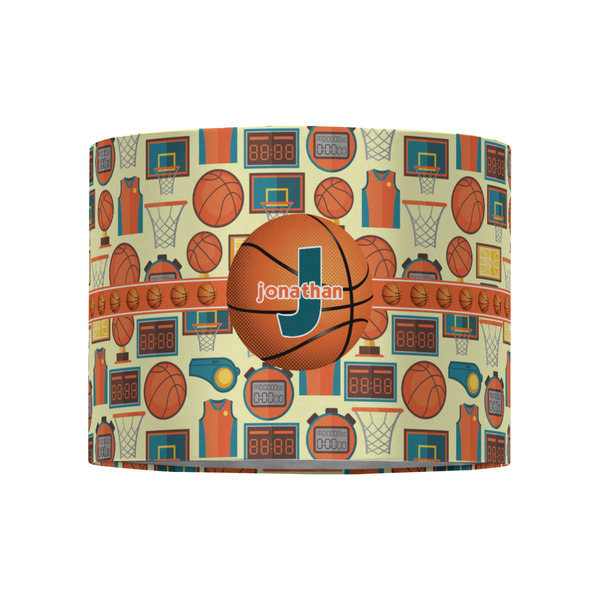 Basketball 8" Drum Lampshade - FRONT (Fabric)