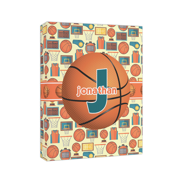 Basketball 8x10 - Canvas Print - Angled View