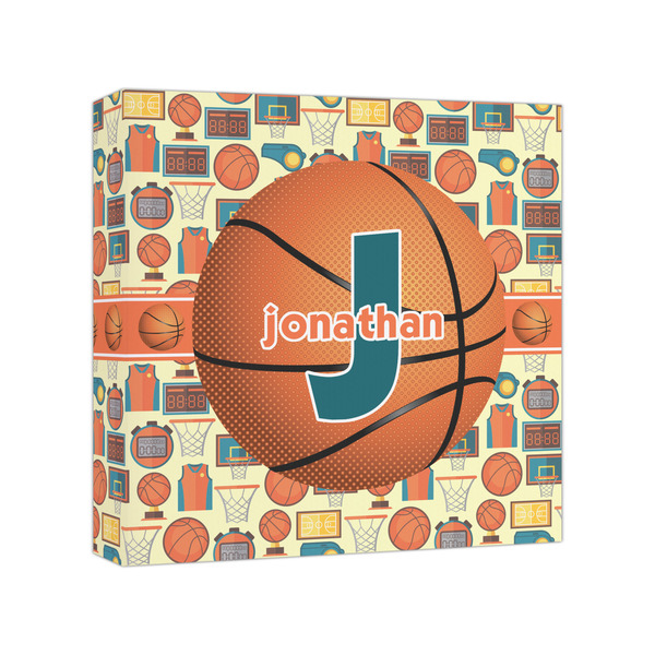 Custom Basketball Canvas Print - 8x8 (Personalized)