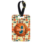Basketball Metal Luggage Tag w/ Name or Text