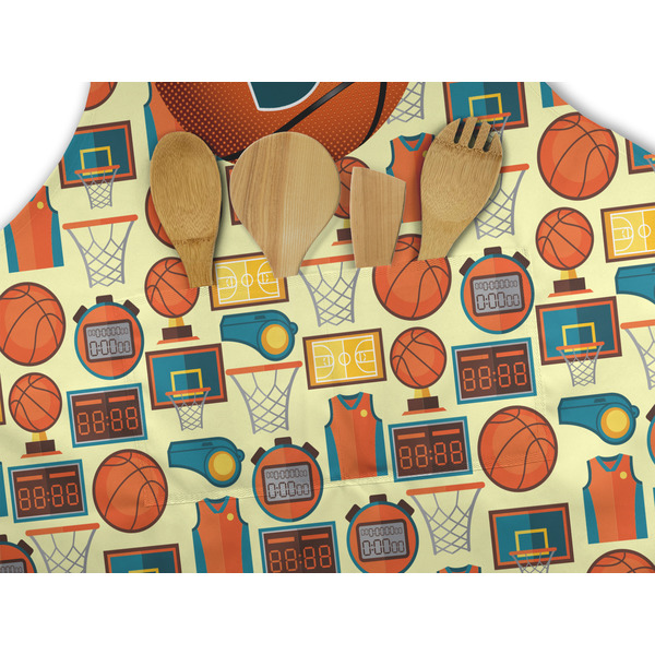 Basketball Apron - Pocket Detail with Props