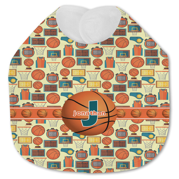 Custom Basketball Jersey Knit Baby Bib w/ Name or Text