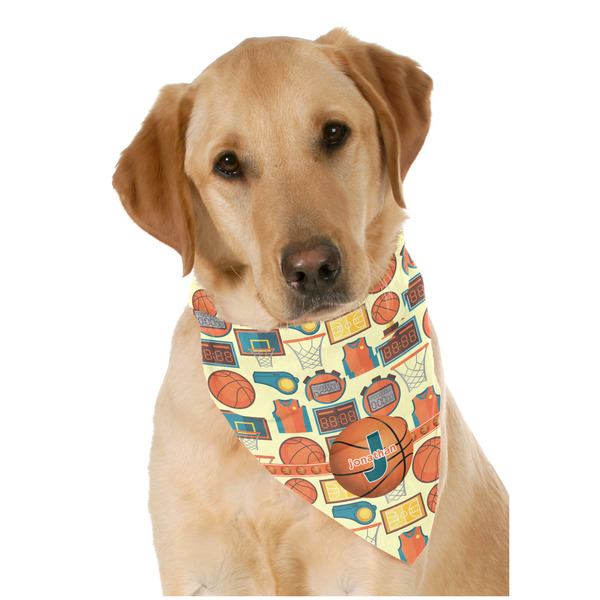 Custom Basketball Dog Bandana Scarf w/ Name or Text