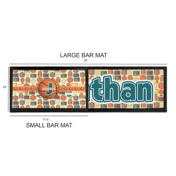Basketball Bar Mats - Sizing Chart