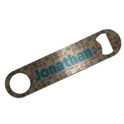 Basketball Bar Bottle Opener - Silver w/ Name or Text